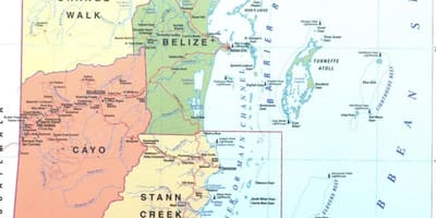 Belizas rifas žemėlapyje